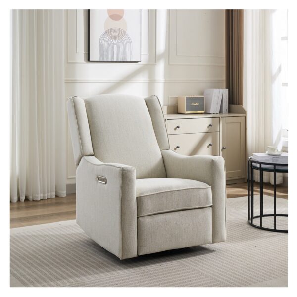 Electric nursery glider chair luxglide 106-beige - Image 5