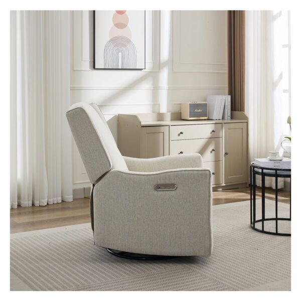 Electric nursery glider chair luxglide 106-beige - Image 6