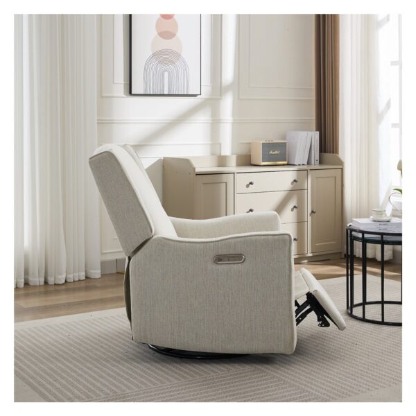 Electric nursery glider chair luxglide 106-beige - Image 7