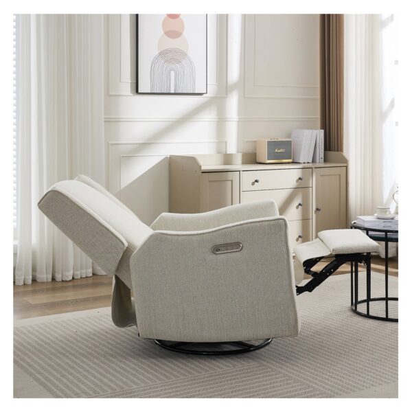 Electric nursery glider chair luxglide 106-beige - Image 8