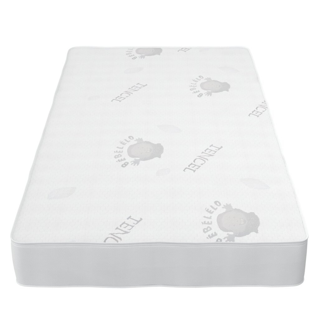 Boobeyeh baby crib mattress - dual-layer, safe, breathable, for infants & toddlers