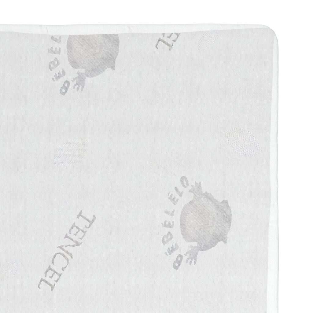 Boobeyeh tencel crib mattress cover - waterproof, breathable, for infants