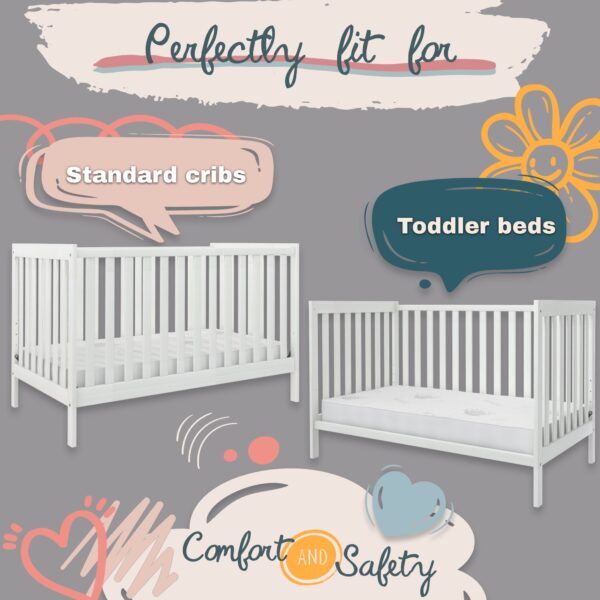 Boobeyeh baby crib mattress - dual-layer, safe, breathable, for infants & toddlers - Image 21