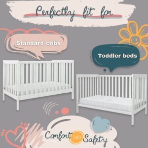 Boobeyeh thermo cool baby crib mattress - cooling, breathable, for infants