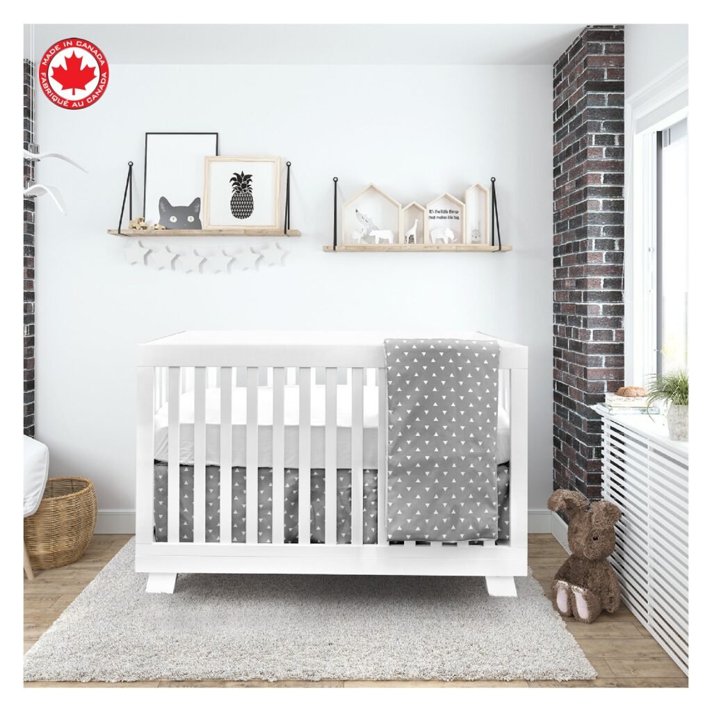 Bebelelo Nursery Crib Bedding Set for Boys and Girls - Baby Bedding 4 Pieces Set