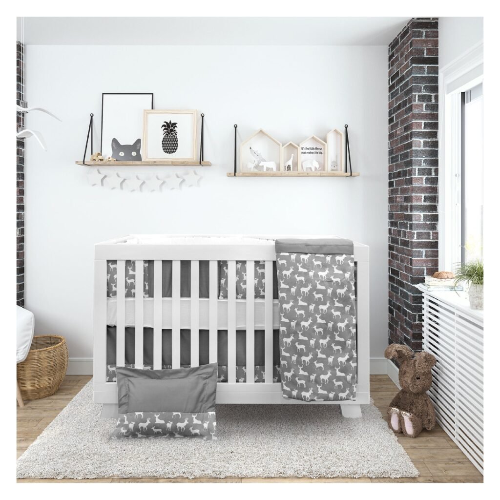 beb-7pcs400 Bebelelo Nursery Crib Bedding Set for Boys and Girls - Baby Bedding 7 Pieces Set
