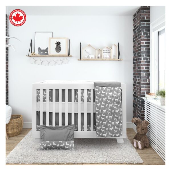Bebelelo Nursery Crib Bedding Set for Boys and Girls - Baby Bedding 7 Pieces Set - Image 3