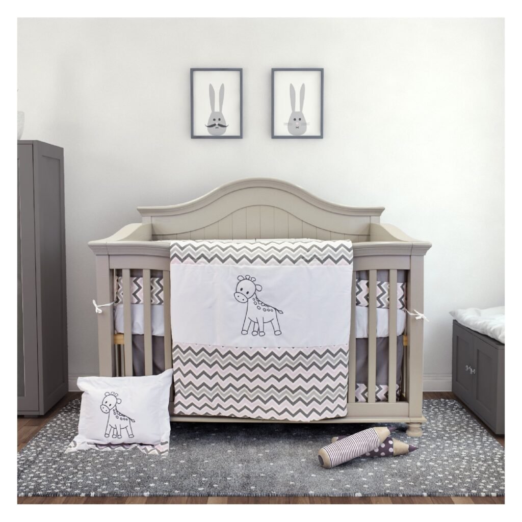 beb-7pcs703 Transform your baby’s room with this 7-piece cozy bedding set