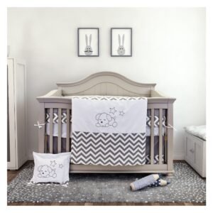 beb-7pcs714 Bebelelo Nursery Crib Bedding Set for Boys and Girls - Baby Bedding 7 Pieces Set