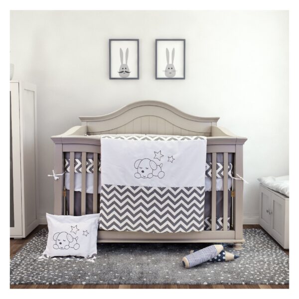 Bebelelo Nursery Crib Bedding Set for Boys and Girls - Baby Bedding 7 Pieces Set - Image 2