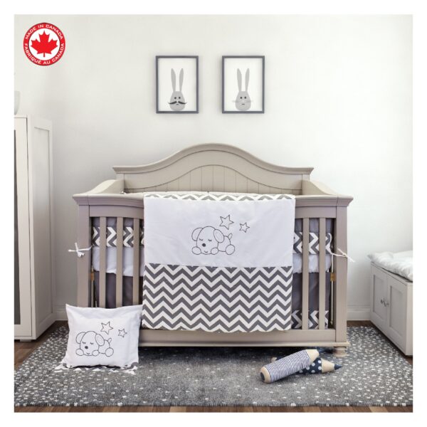 Bebelelo Nursery Crib Bedding Set for Boys and Girls - Baby Bedding 7 Pieces Set - Image 3