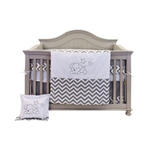 Bebelelo Nursery Crib Bedding Set for Boys and Girls - Baby Bedding 7 Pieces Set