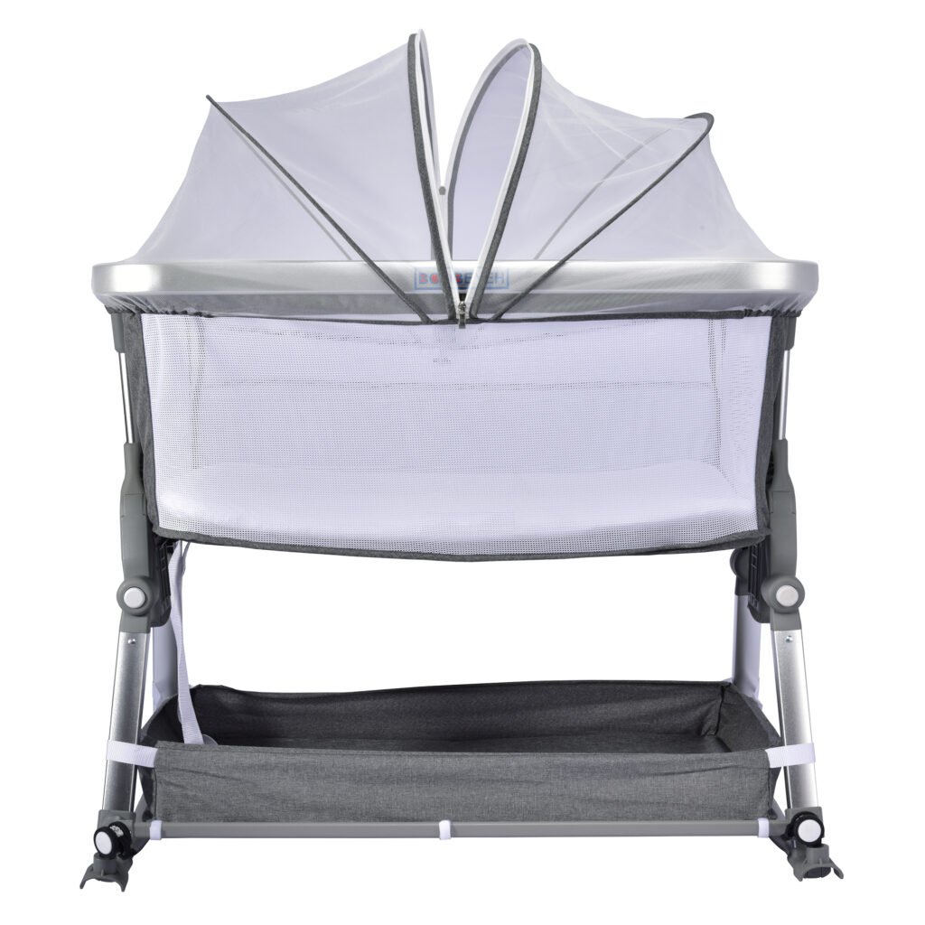 Borncerella bassinets model a 2 in 1 for newborn baby, gray