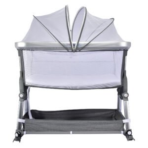 Borncerella bassinets model a 2 in 1 for newborn baby, gray