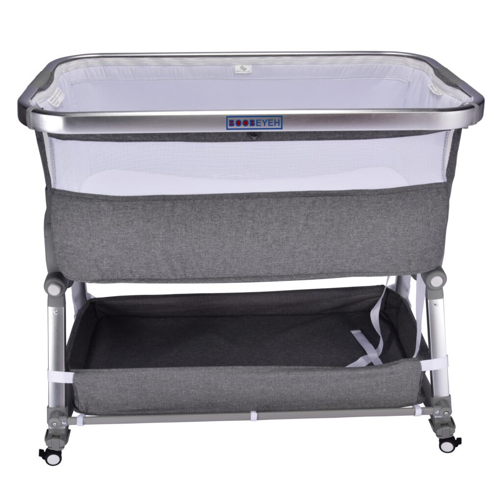 Borncerella bassinets model a 2 in 1 for newborn baby, gray