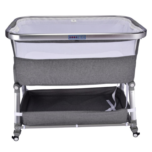 Borncerella bassinets model a 2 in 1 for newborn baby, gray - Image 3