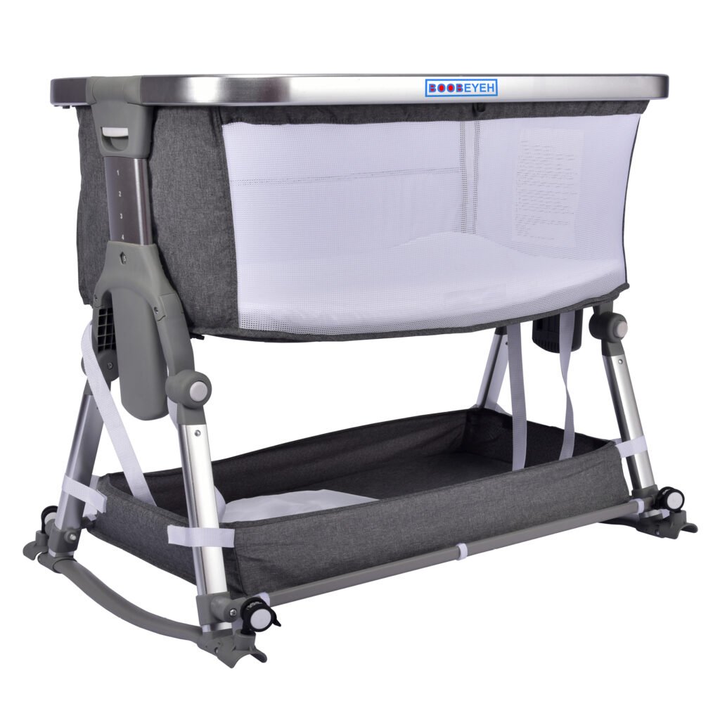 Borncerella bassinets model a 2 in 1 for newborn baby, gray