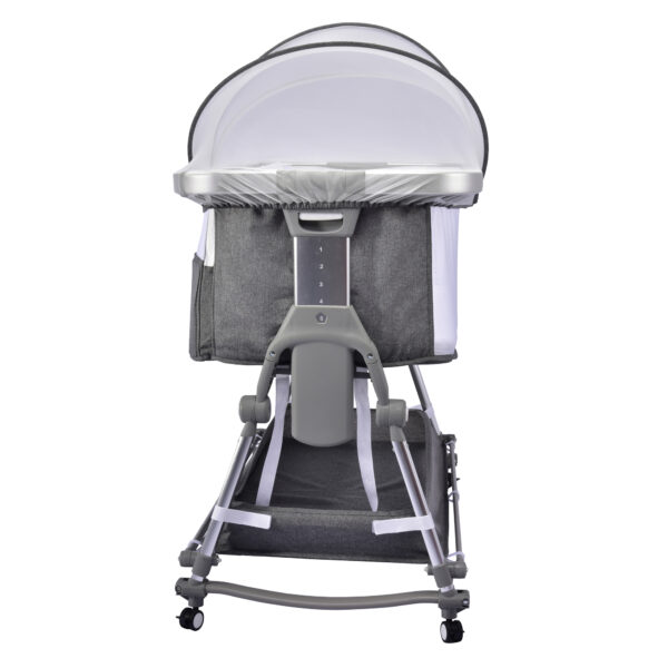 Borncerella bassinets model a 2 in 1 for newborn baby, gray - Image 6