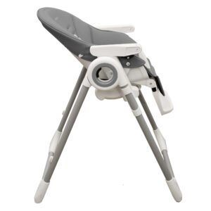 Foldable high baby dining chair - Tronassimo H2 for kids - dark grey