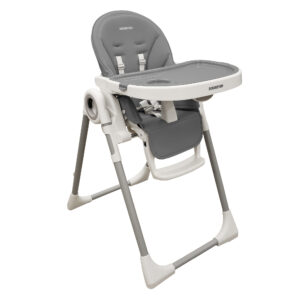 Foldable high baby dining chair - Tronassimo H2 for kids - dark grey