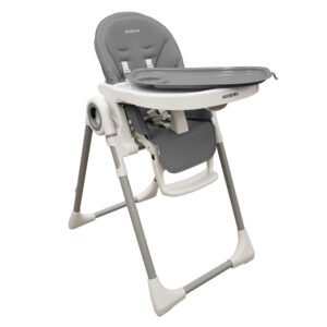 Foldable high baby dining chair - Tronassimo H2 for kids - dark grey