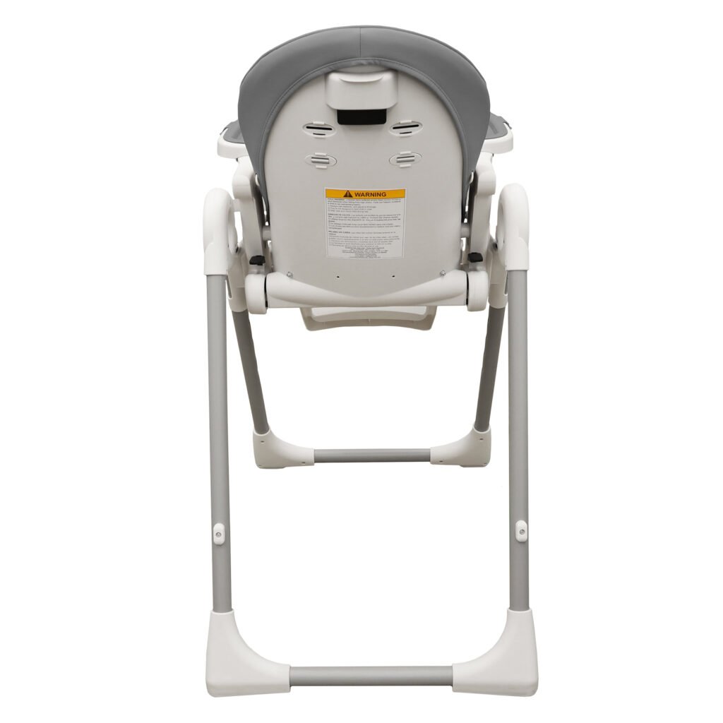 Foldable high baby dining chair - Tronassimo H2 for kids - dark grey