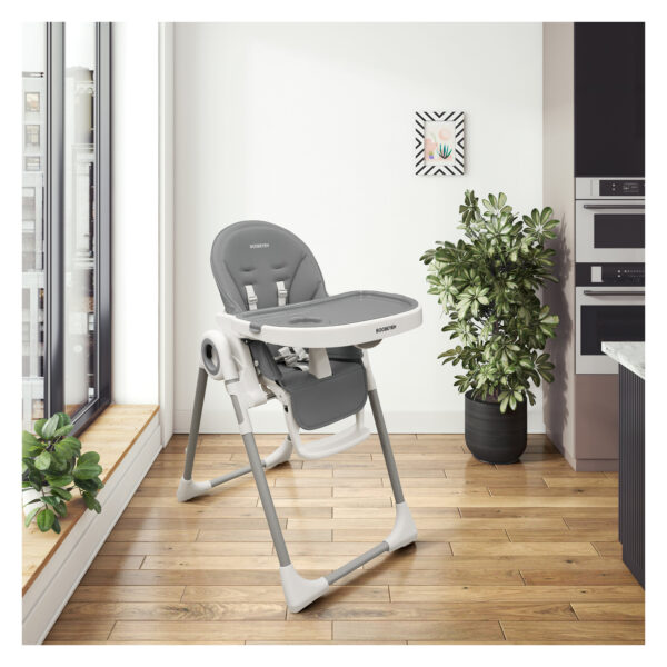 Foldable high baby dining chair - Tronassimo H2 for kids - dark grey - Image 8