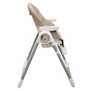 Boobeyeh, tronassimo model h2 foldable high baby dining chair for kids, light grey