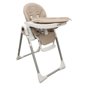 Boobeyeh, tronassimo model h2 foldable high baby dining chair for kids, light grey