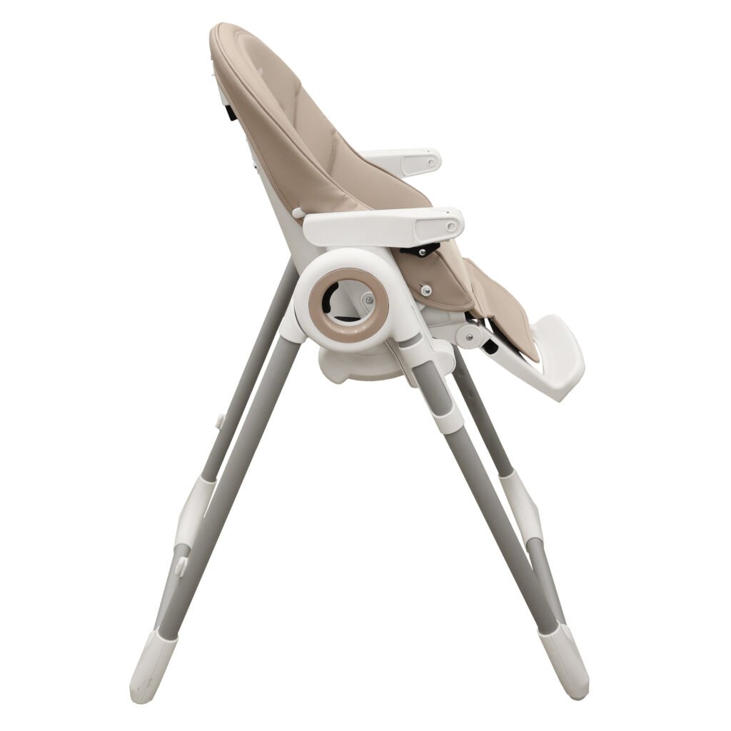 Boobeyeh, tronassimo model h2 foldable high baby dining chair for kids, light grey