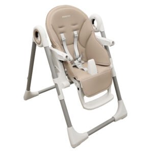 Boobeyeh, tronassimo model h2 foldable high baby dining chair for kids, light grey