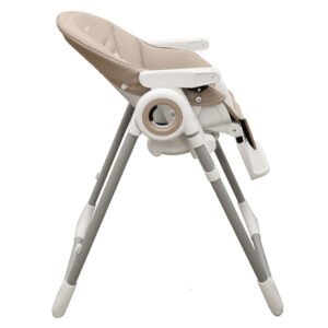 Boobeyeh, tronassimo model h2 foldable high baby dining chair for kids, light grey