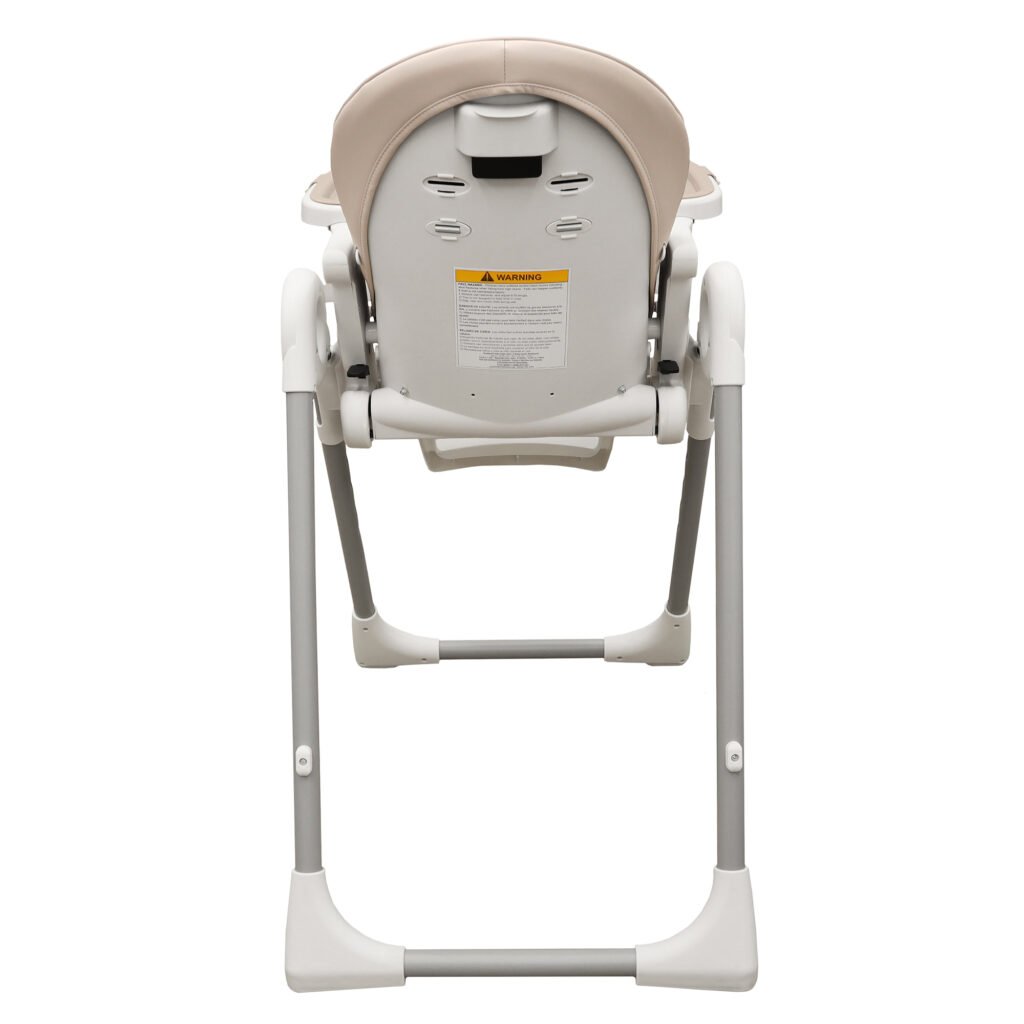 Boobeyeh, tronassimo model h2 foldable high baby dining chair for kids, light grey
