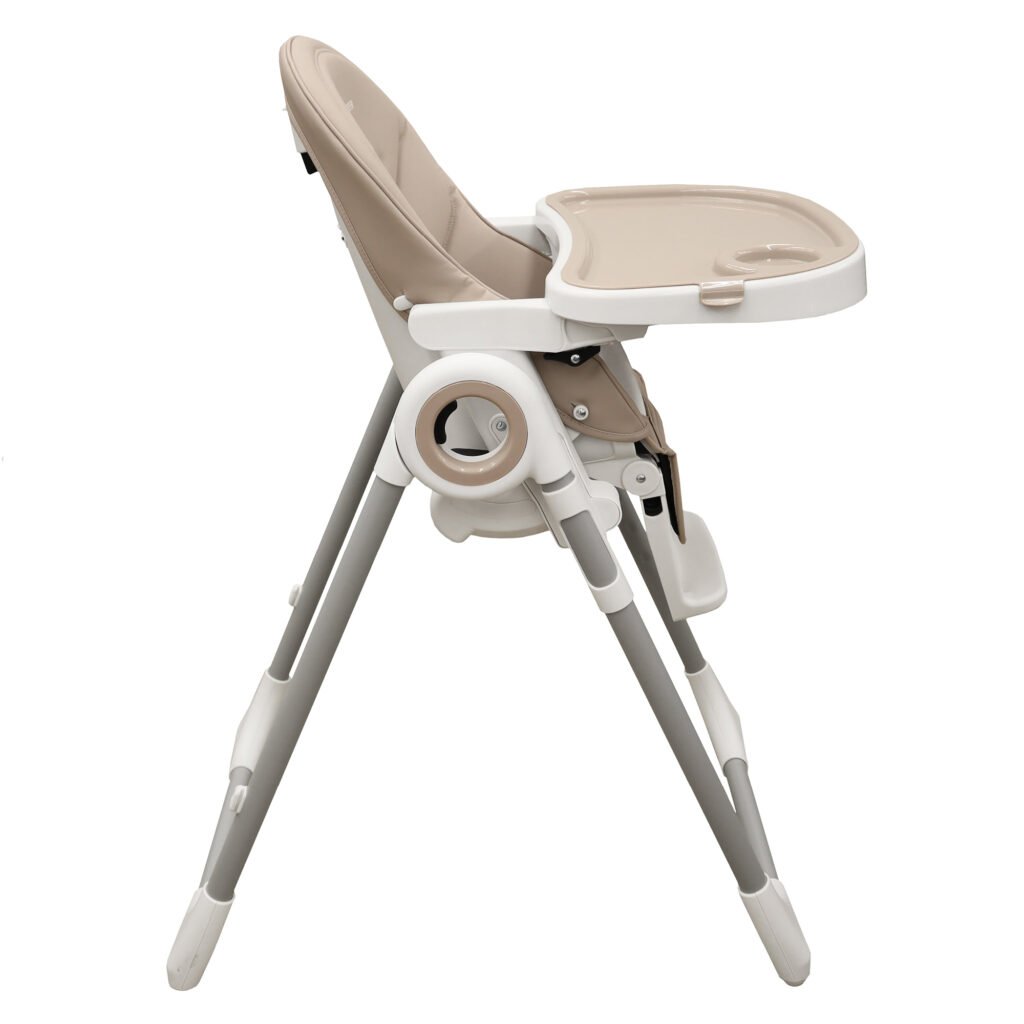 Boobeyeh, tronassimo model h2 foldable high baby dining chair for kids, light grey