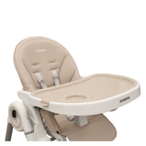 Boobeyeh, tronassimo model h2 foldable high baby dining chair for kids, light grey