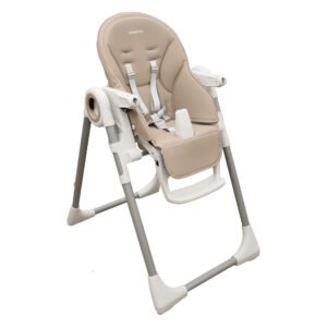 Boobeyeh, tronassimo model h2 foldable high baby dining chair for kids, light grey
