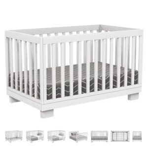 Joanna white convertible infant crib by boobeyeh