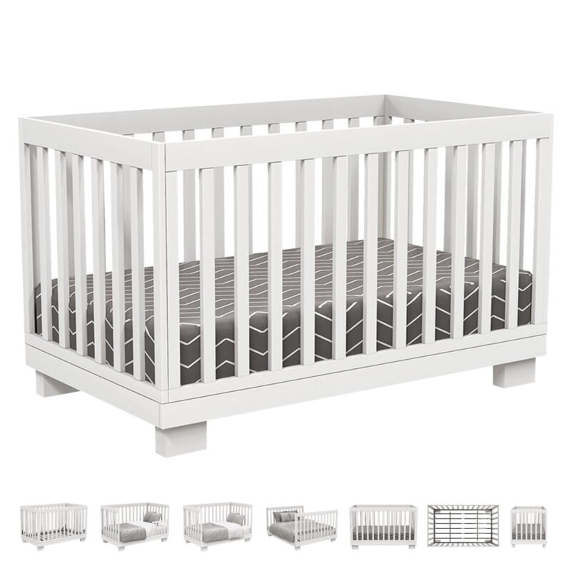 Joanna white convertible infant crib by boobeyeh