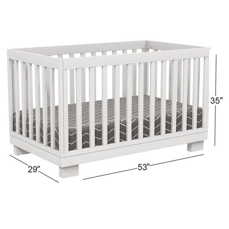 Joanna white convertible infant crib by boobeyeh
