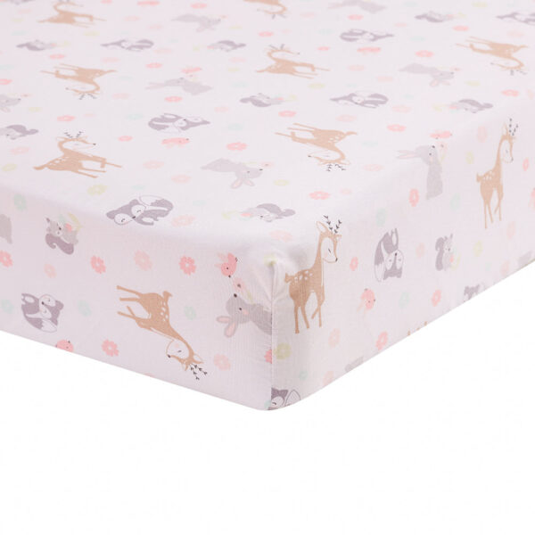 Boobeyeh reindeer-themed 5-piece crib baby bedding set. - Image 6