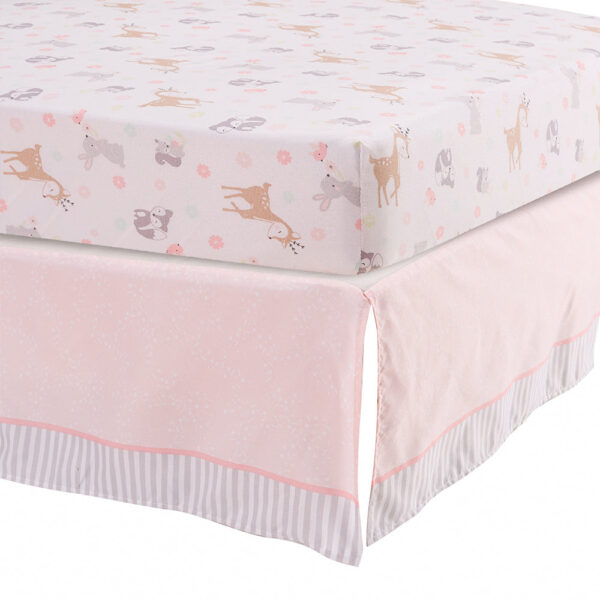 Boobeyeh reindeer-themed 5-piece crib baby bedding set. - Image 7