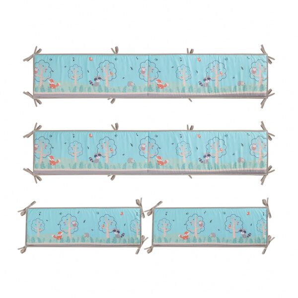Boobeyeh 5 piece owl bedding set for new borns - Image 4