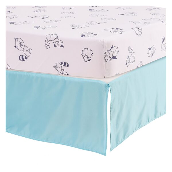 Boobeyeh 5 piece owl bedding set for new borns - Image 5