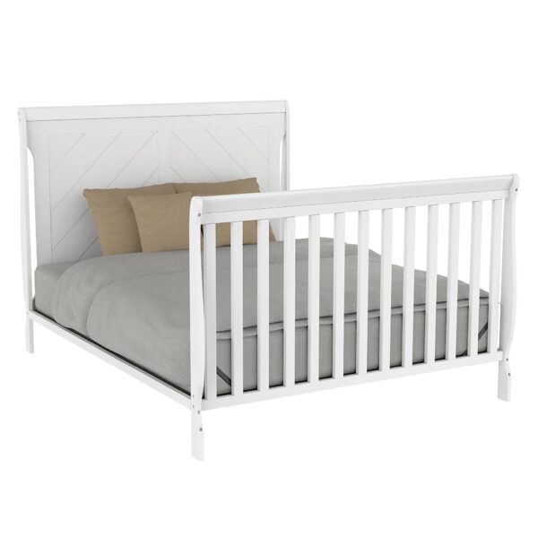 Lauren 4-in-1 convertible crib – adjustable, elegant & baby safe - Image 12