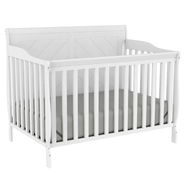Lauren 4-in-1 convertible crib – adjustable, elegant & baby safe