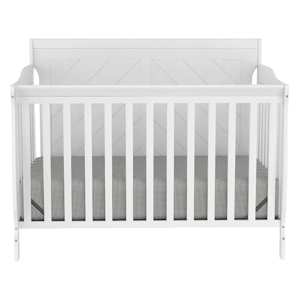 Lauren 4-in-1 convertible crib – adjustable, elegant & baby safe