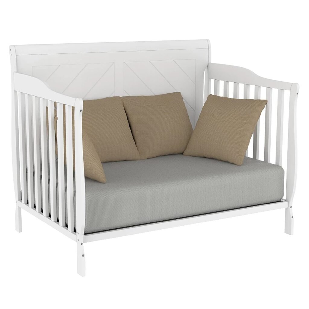 Lauren 4-in-1 convertible crib – adjustable, elegant & baby safe