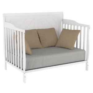 Lauren 4-in-1 convertible crib – adjustable, elegant & baby safe