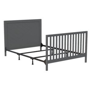 Moderna Convertible Crib, Dark Grey