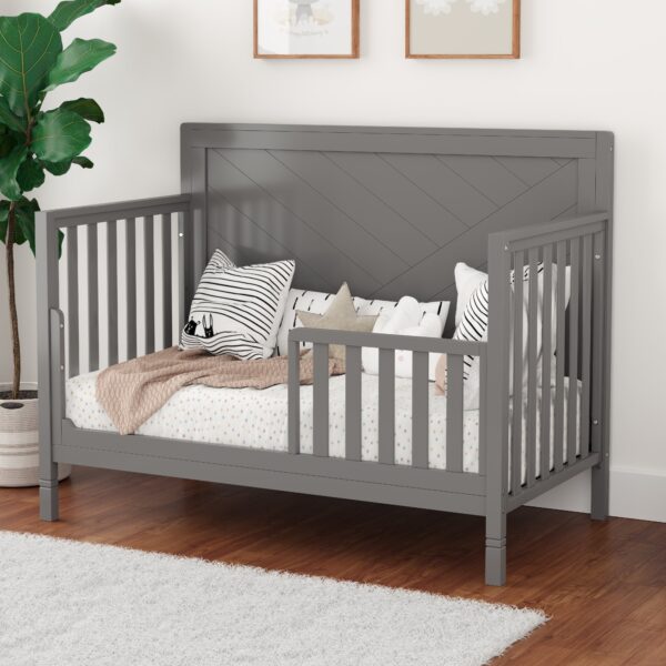 Moderna Convertible Crib, Dark Grey - Image 13